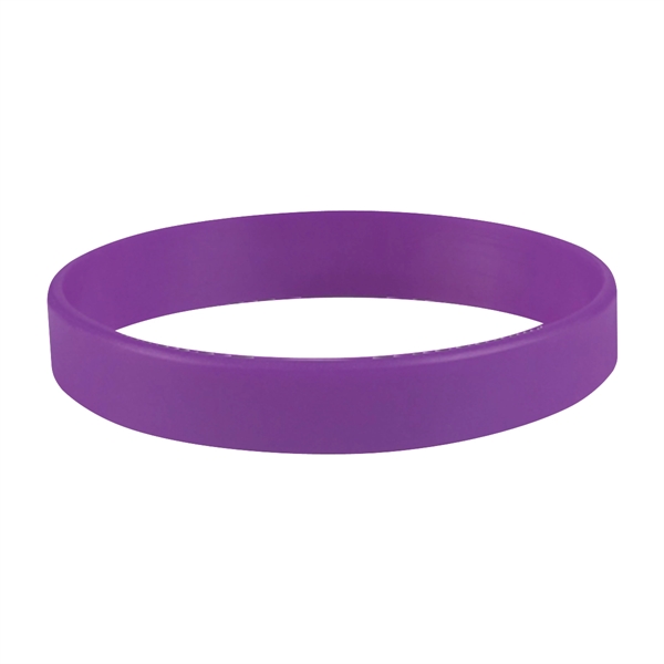 Purple color option for Single Color Silicone Bracelet