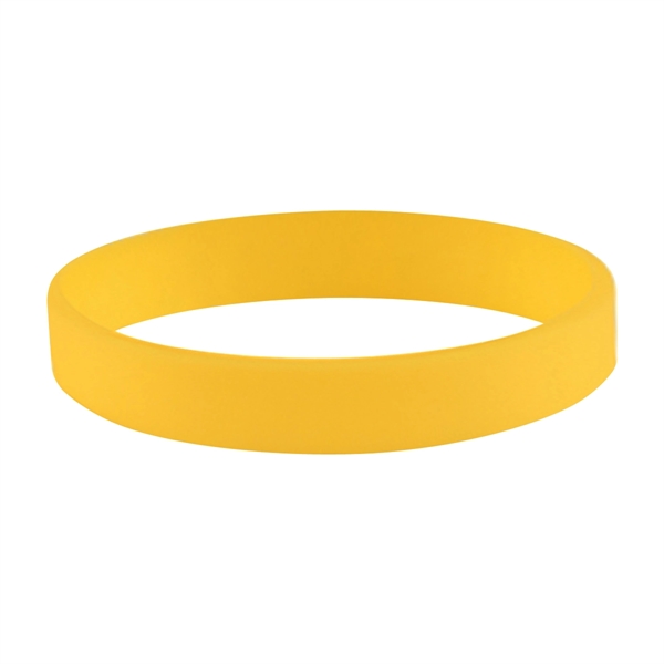 YELLOW color option for Single Color Silicone Bracelet