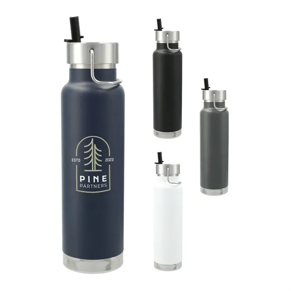 Navy (Ny) color option for Thor Copper Vacuum Insulated Bottle 25oz Straw Lid