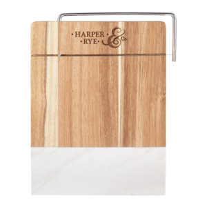 Photo of Marble And Acacia Wood Cheese Cutting Board