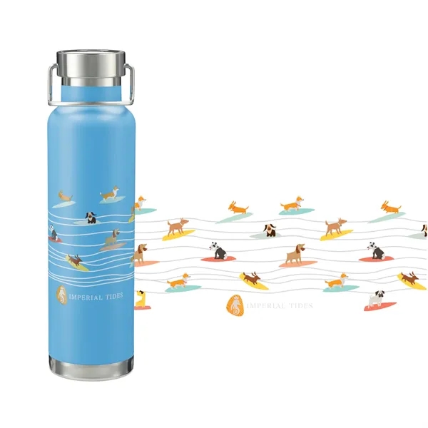 Process Blue (Pbl) color option for Thor Copper Vacuum Insulated 22oz Water Bottle