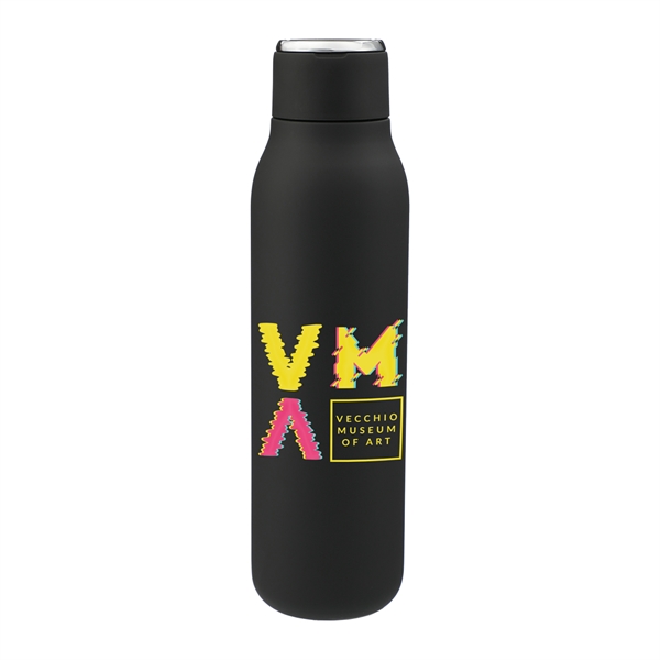 Black color option for Marka Copper Vac Bottle W/ Metal Loop 20oz