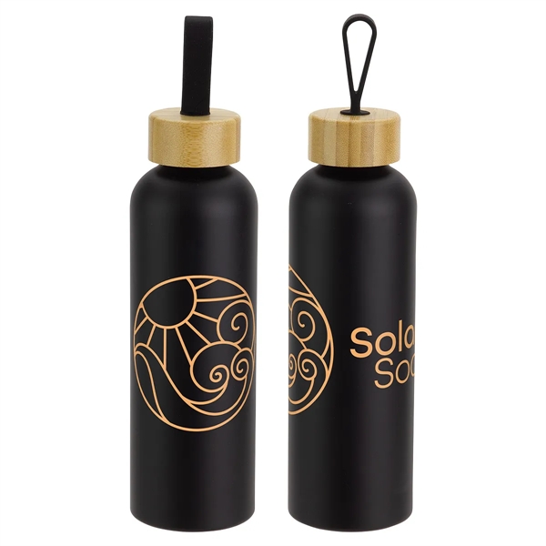 Medium Black color option for Asbury 24 Oz Recycled Aluminum Bottle