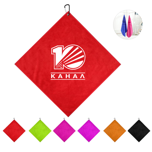 Photo of Customized Microfiber Towel W/Carabiner