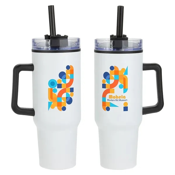 Medium White color option for Outpost 40 Oz Stainless Steel/Polypropylene Mug