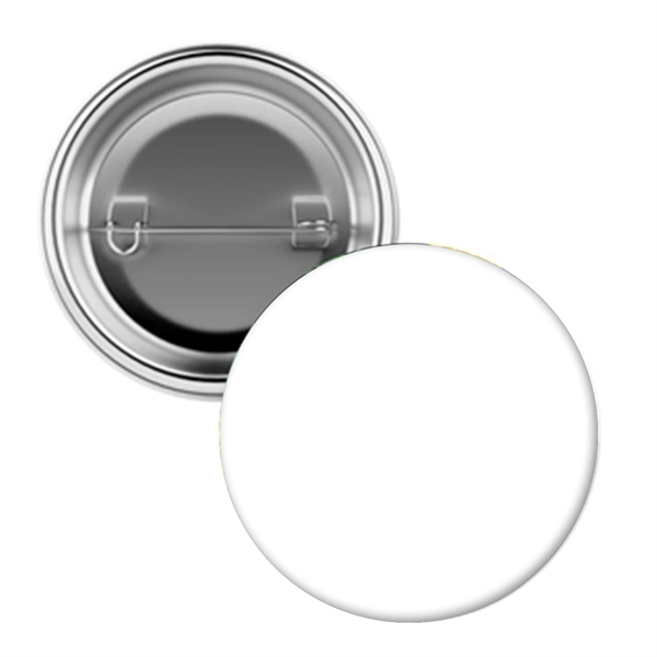 Silver color option for 1 ½" Full Color Pin Back Button