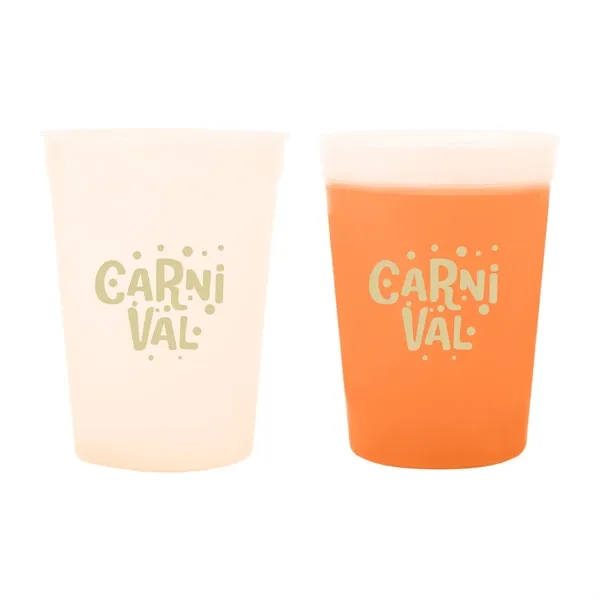 Frost Orange color option for 12 Oz. Mood Stadium Cup