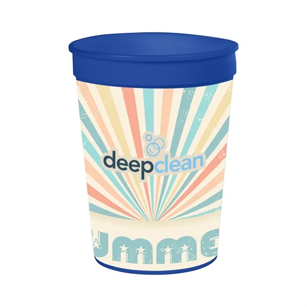 Blue color option for 12 Oz. Full Color Big Game Stadium Cup