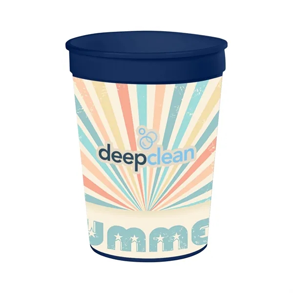 Navy Blue color option for 12 Oz. Full Color Big Game Stadium Cup