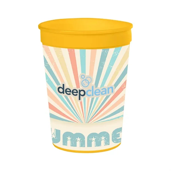 Yellow color option for 12 Oz. Full Color Big Game Stadium Cup
