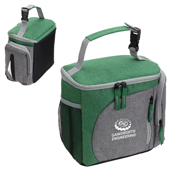 Medium Green color option for Summit Insulated Cooler Bag With Napkin Dispenser