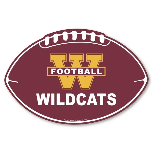 Multi Color color option for Football Car Sign Magnet