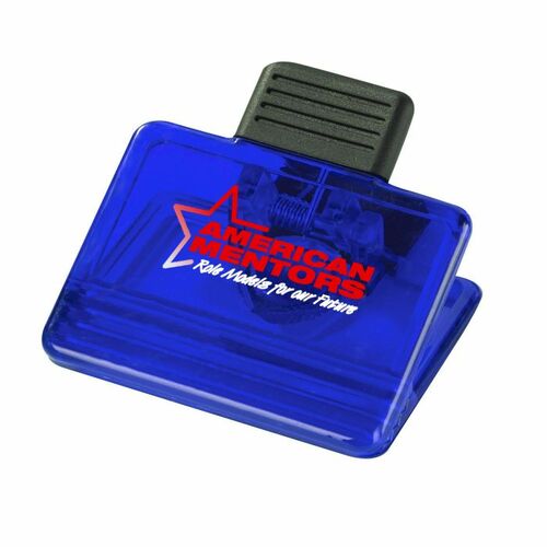 Photo of Rectangle Power Clip   Translucent Blue