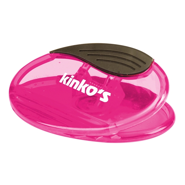 Translucent Pink color option for Power Clip Oval   Translucent Blue