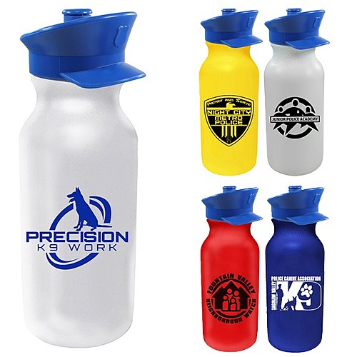 Main photo of 20 Oz. Value Cycle Bottle With Police Hat Push 'N Pull Cap