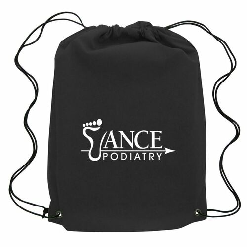 Photo of Non Woven Drawstring Backpack   Black