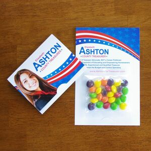 Photo of Mini Bag Skittles® On Bifold Card