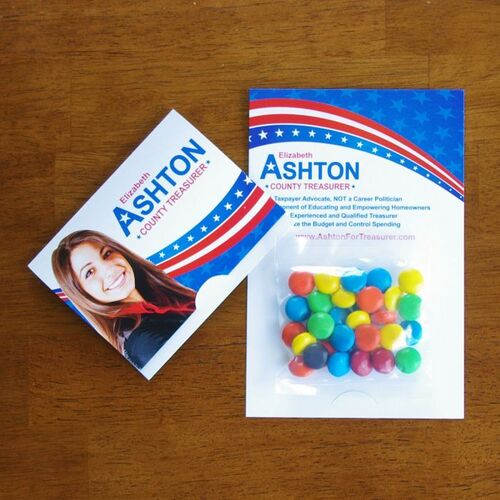 Photo of Mini Bag M&Ms® On Bifold Card