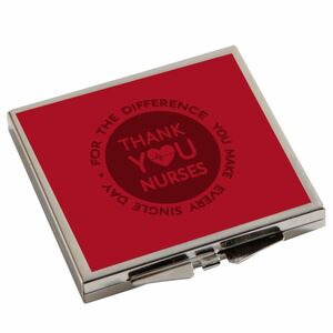 Photo of Square Metal Compact Mirror
