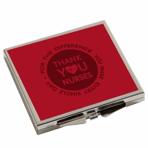 Photo of Square Metal Compact Mirror