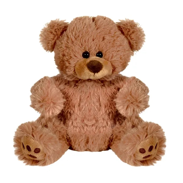 Brown/No Shirt color option for Plush Bear W/ Embroidered Paws And T Shirt