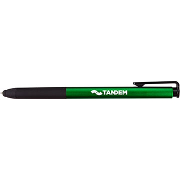 Green Barrel/Black Grip color option for Austin Stylus Pen