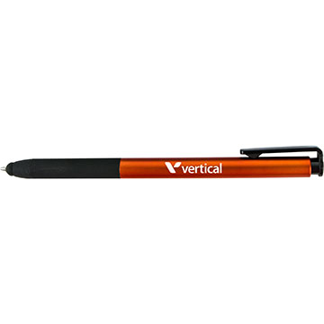 Orange Barrel/Black Grip color option for Austin Stylus Pen