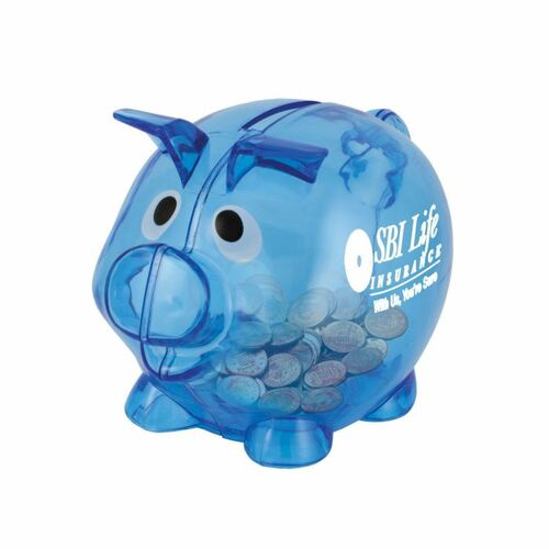 Photo of Small Piggy Bank   Blue