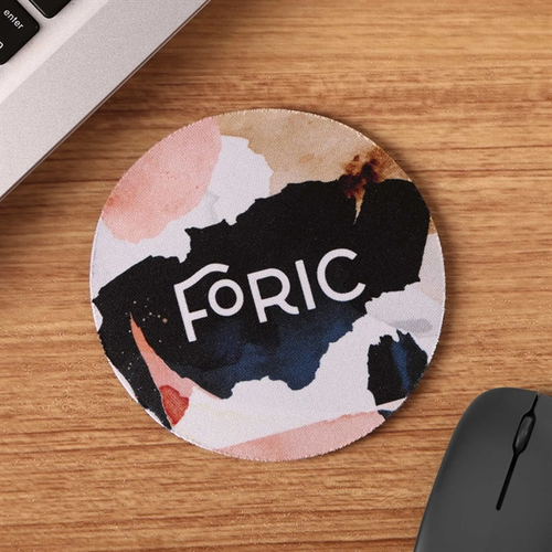 Main photo of Full Color 5" Round Jar/Bottle Opener & Mini Mousepad