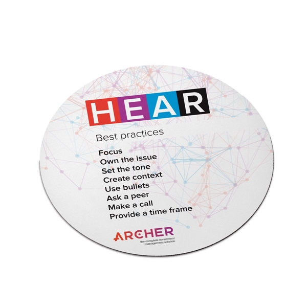 White color option for Perma Brite™ Mouse Mat® Square