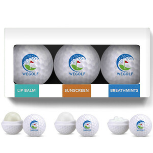 Photo of 3 Pack Golf Ball Lip Moisturizer, Mints & Sunscreen