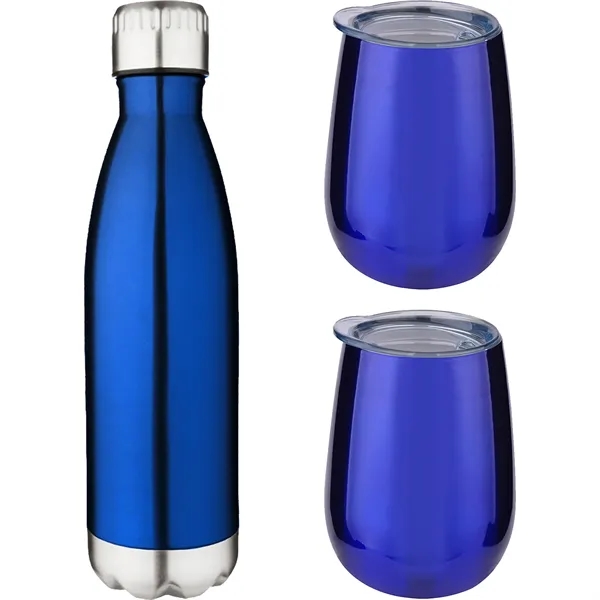 Bottle Blue/Tumbler Blue color option for Stainless Gift Set