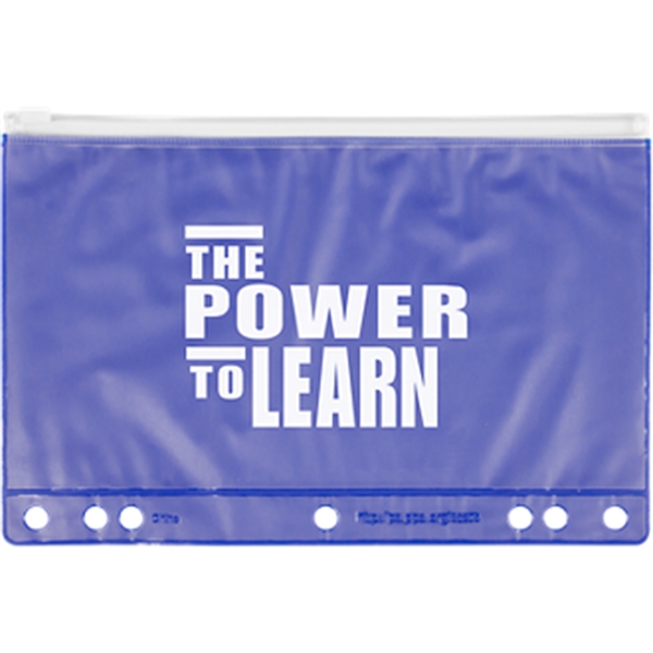 Blue color option for Slide Lock School Pencil Pouch