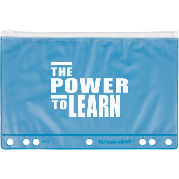 Light Blue color option for Slide Lock School Pencil Pouch