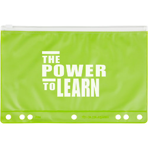 Lime color option for Slide Lock School Pencil Pouch