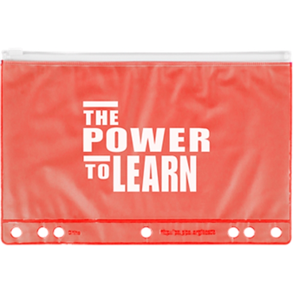 Red color option for Slide Lock School Pencil Pouch