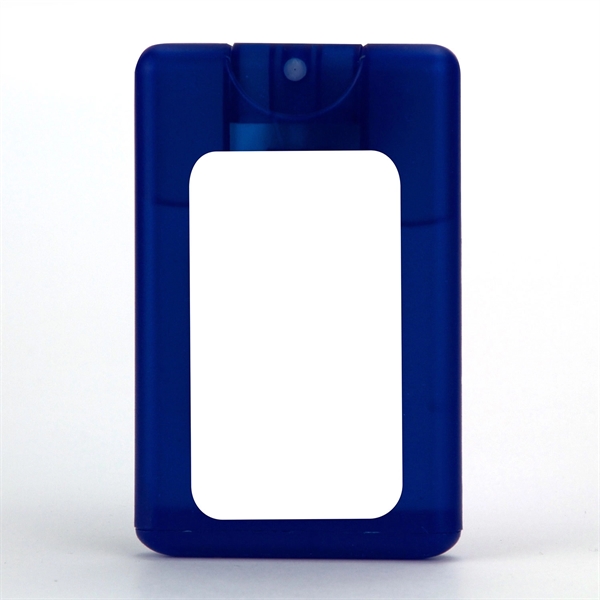Blue color option for Credit Card Shaped Hand Sanitizer Sprayer