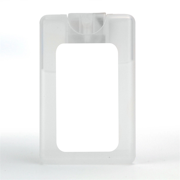 Clear color option for Credit Card Shaped Hand Sanitizer Sprayer
