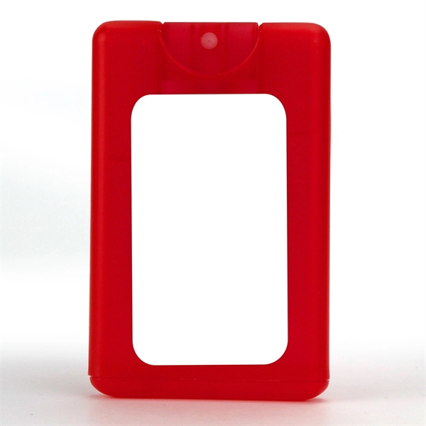 Red color option for Credit Card Shaped Hand Sanitizer Sprayer