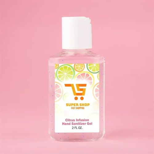 Main photo of 2oz Travel Gel Hand Sanitizer With Moisturizing Beads