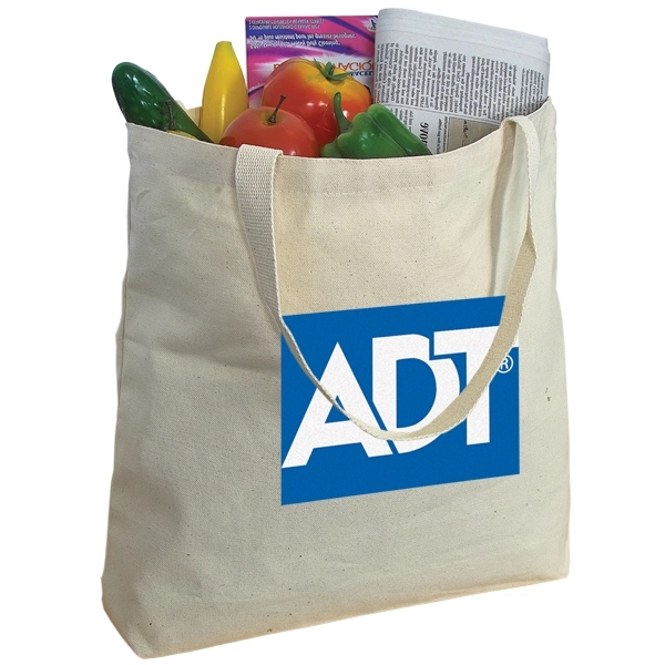 Natural color option for Tote Bag: 18” W X 15.5” H X 4” D