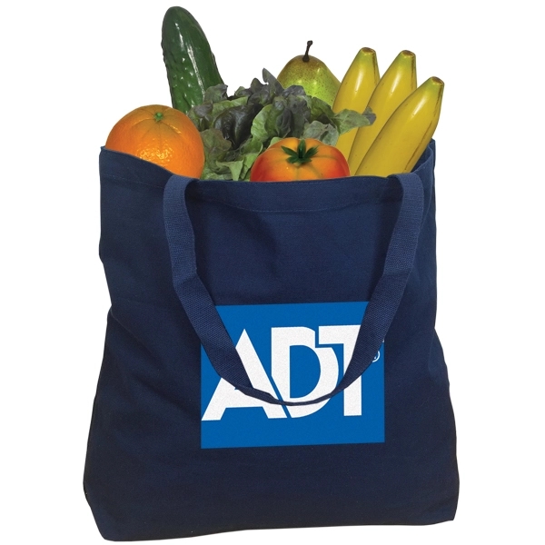 Navy color option for Tote Bag: 18” W X 15.5” H X 4” D