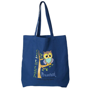 Photo of Tote Bag: 18” W X 15.5” H X 4” D
