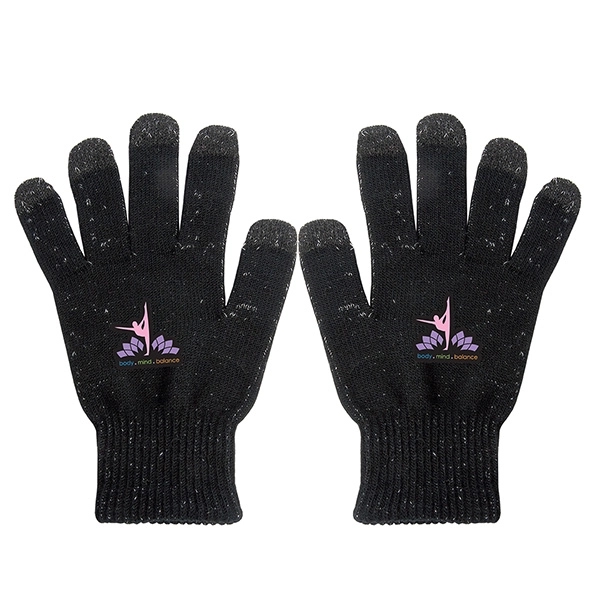 Black Dark Charcoal color option for Knit Touch Screen Gloves