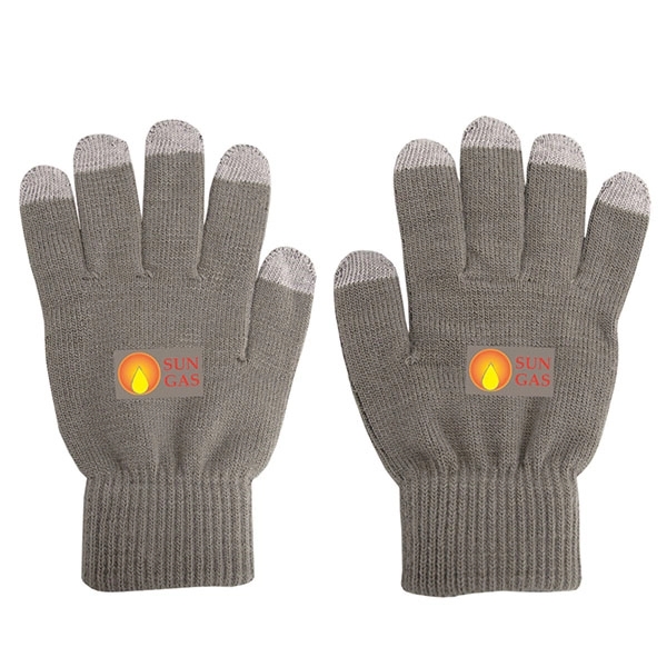 Dark Gray Light Gray color option for Knit Touch Screen Gloves
