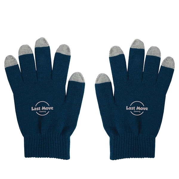 Navy Blue Gray color option for Knit Touch Screen Gloves