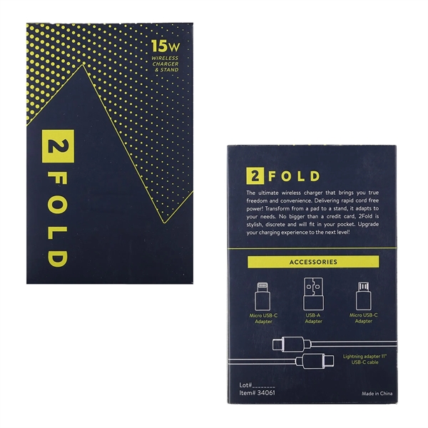 Black color option for 2 Fold Wireless Charger