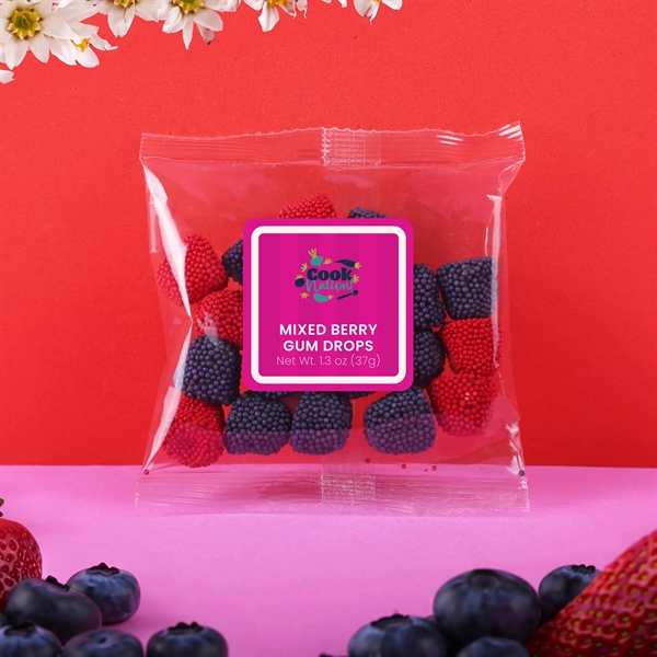 Clear color option for Mixed Berry Gum Drops: Taster Packet