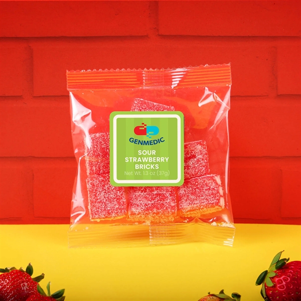 Clear color option for Sour Strawberry Bricks: Taster Packet