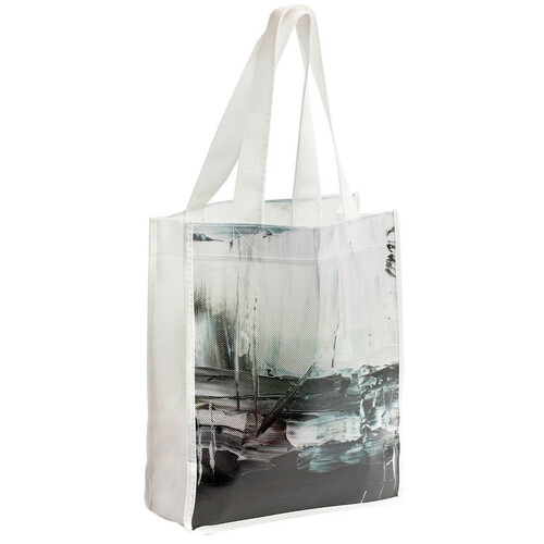 Main photo of Laminated Non Woven Sublimated Tote Bag: 8" X 10" X 4"